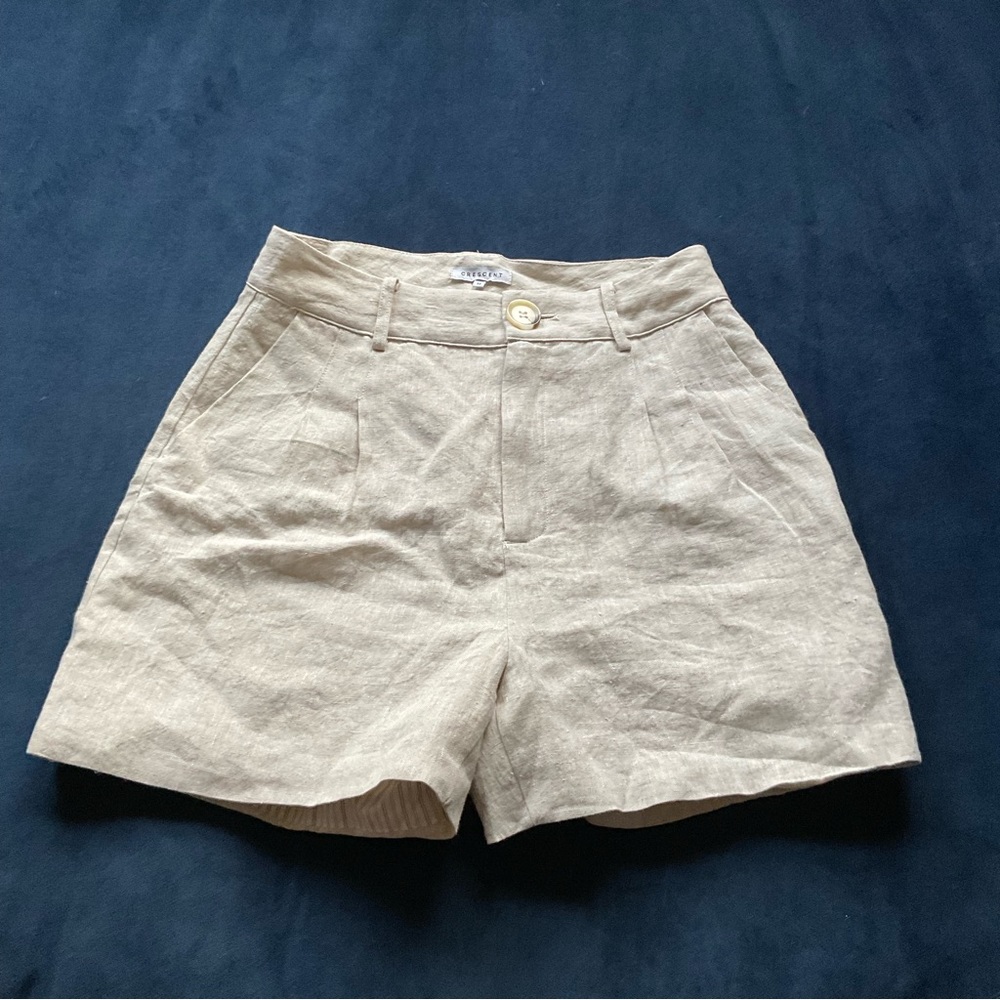 Crescent‎ Hanson Flax Linen Shorts - Picture 2 of 5